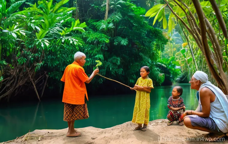 애니미즘을 통한 공동체 회복력 강화 - **Prompt 1: Intergenerational Harmony and Nature's Embrace**
"A vibrant, realistic image capturi...