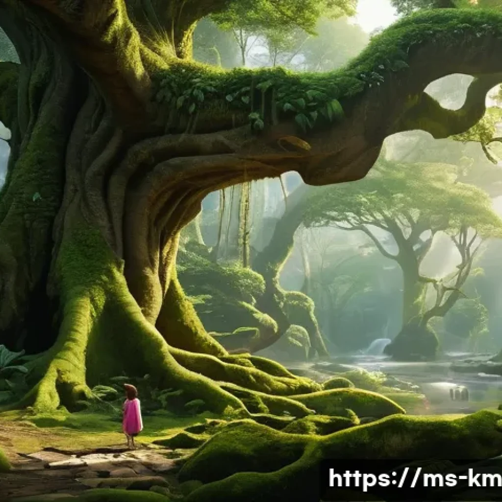 애니미즘의 심리적 효과 - **A Harmony of Nature and Respect**
A highly detailed, realistic image of a serene natural lands...